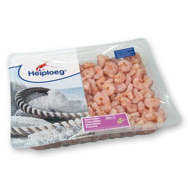 Roze gepelde garnalen